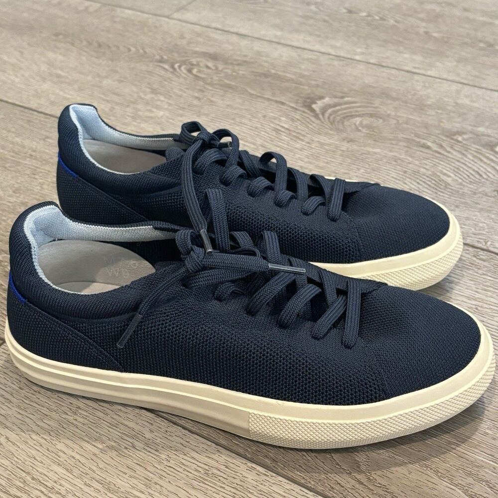 ROTHY'S RS02 Mens‎ Sz US 7.5 Womens 9 Navy Knit Lace Up Low Top Comfort Preppy